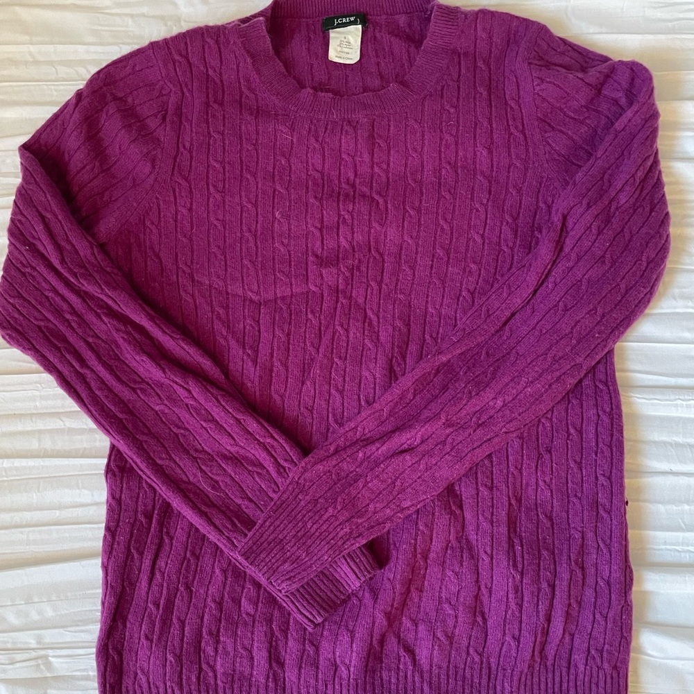 Purple JCrew sweater